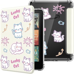 Moko coque pour 7" kindle paperblanc 12 gén 2024 et kindle colorsoft signature edition 2024, étui de protection ultra clair en t
