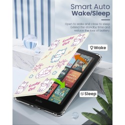 Moko coque pour 7" kindle paperblanc 12 gén 2024 et kindle colorsoft signature edition 2024, étui de protection ultra clair en t