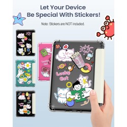 Moko coque pour 7" kindle paperblanc 12 gén 2024 et kindle colorsoft signature edition 2024, étui de protection ultra clair en t