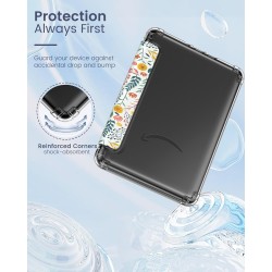 Moko coque pour 7" kindle paperblanc 12 gén modèle 2024 et kindle colorsoft signature edition 2024, étui de protection ultra cla