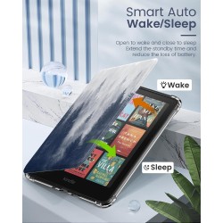 Moko coque pour 7" kindle paperblanc 12 gén modèle 2024 et kindle colorsoft signature edition 2024, étui de protection ultra cla