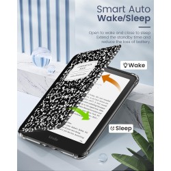 Moko coque pour 7" kindle paperblanc 12 gén modèle 2024 et kindle colorsoft signature edition 2024, étui de protection ultra cla