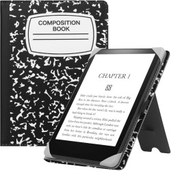 Stand étui universel pour tout le 6-7 pouces ereaders, folio stand coque housse avec dragonne compatible avec kindle paperblanc 