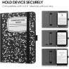 Stand étui universel pour tout le 6-7 pouces ereaders, folio stand coque housse avec dragonne compatible avec kindle paperblanc 
