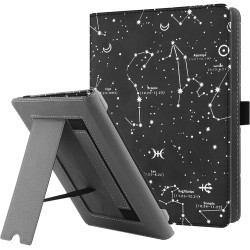 Stand étui universel pour tout le 6-7 pouces ereaders, folio stand coque housse avec dragonne compatible avec kindle paperblanc 