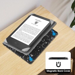 Stand étui universel pour tout le 6-7 pouces ereaders, folio stand coque housse avec dragonne compatible avec kindle paperblanc 