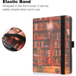 Stand étui universel pour tout le 6-7 pouces ereaders, folio stand coque housse avec dragonne compatible avec kindle paperblanc 