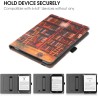 Stand étui universel pour tout le 6-7 pouces ereaders, folio stand coque housse avec dragonne compatible avec kindle paperblanc 