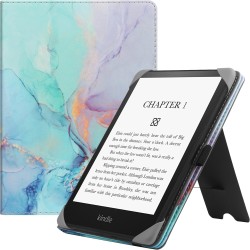 Stand étui universel pour tout le 6-7 pouces ereaders, folio stand coque housse avec dragonne compatible avec kindle paperblanc 