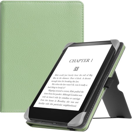 Stand étui universel pour tout le 6-7 pouces ereaders, folio stand coque housse avec dragonne compatible avec 6“ 6.8" 7" kindle 