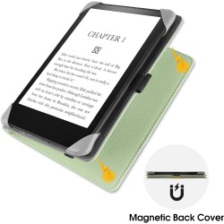 Stand étui universel pour tout le 6-7 pouces ereaders, folio stand coque housse avec dragonne compatible avec 6“ 6.8" 7" kindle 