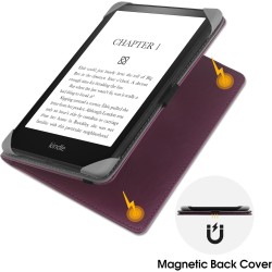 Stand étui universel pour tout le 6-7 pouces ereaders, folio stand coque housse avec dragonne compatible avec kindle paperblanc 