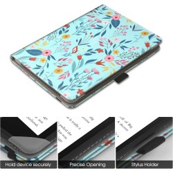 Stand étui universel pour tout le 6-7 pouces ereaders, folio stand coque housse avec dragonne compatible avec kindle paperblanc 
