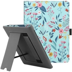 Stand étui universel pour tout le 6-7 pouces ereaders, folio stand coque housse avec dragonne compatible avec kindle paperblanc 