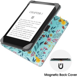 Stand étui universel pour tout le 6-7 pouces ereaders, folio stand coque housse avec dragonne compatible avec kindle paperblanc 