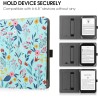 Stand étui universel pour tout le 6-7 pouces ereaders, folio stand coque housse avec dragonne compatible avec kindle paperblanc 