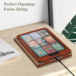 Fintie étui pour 7" kindle paperblanc (12e génération, 2024) et kindle colorsoft (1re génération, 2025/2024), coque avec béquill