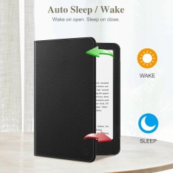 Fintie étui pour 7" kindle paperblanc (12e génération, 2024) et kindle colorsoft (1re génération, 2025/2024), coque avec béquill