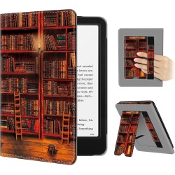 Fintie étui pour 7" kindle paperblanc (12e génération, 2024) et kindle colorsoft (1re génération, 2025/2024), coque avec béquill