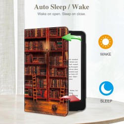 Fintie étui pour 7" kindle paperblanc (12e génération, 2024) et kindle colorsoft (1re génération, 2025/2024), coque avec béquill