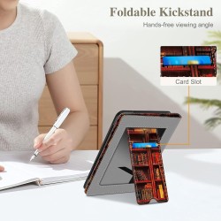 Fintie étui pour 7" kindle paperblanc (12e génération, 2024) et kindle colorsoft (1re génération, 2025/2024), coque avec béquill