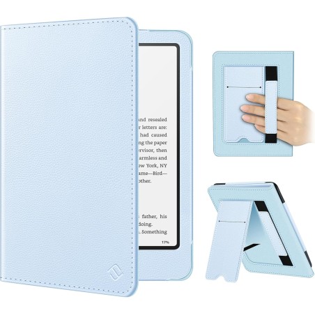 Fintie étui pour 7" kindle paperblanc (12e génération, 2024) et kindle colorsoft (1re génération, 2025/2024), coque avec béquill