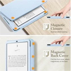 Fintie étui pour 7" kindle paperblanc (12e génération, 2024) et kindle colorsoft (1re génération, 2025/2024), coque avec béquill