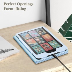 Fintie étui pour 7" kindle paperblanc (12e génération, 2024) et kindle colorsoft (1re génération, 2025/2024), coque avec béquill