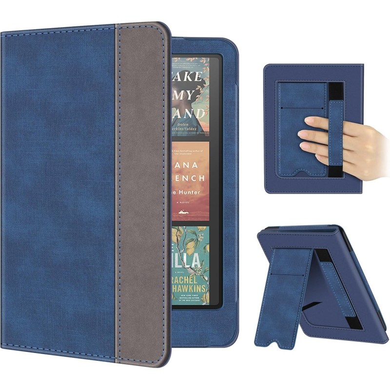 Fintie étui pour 7" kindle paperblanc (12e génération, 2024) et kindle colorsoft (1re génération, 2025/2024), coque avec béquill