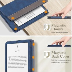Fintie étui pour 7" kindle paperblanc (12e génération, 2024) et kindle colorsoft (1re génération, 2025/2024), coque avec béquill