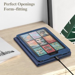 Fintie étui pour 7" kindle paperblanc (12e génération, 2024) et kindle colorsoft (1re génération, 2025/2024), coque avec béquill