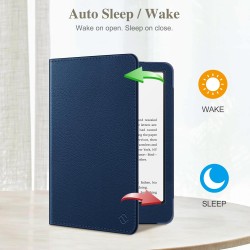 Fintie étui pour 7" kindle paperblanc (12e génération, 2024) et kindle colorsoft (1re génération, 2025/2024), coque avec béquill