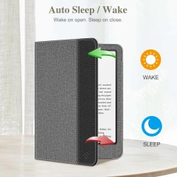 Fintie étui pour 7" kindle paperblanc (12e génération, 2024) et kindle colorsoft (1re génération, 2025/2024), coque avec béquill