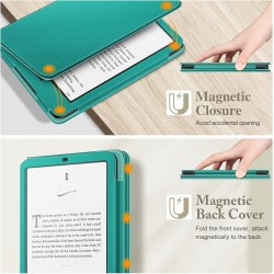 Fintie étui pour 7" kindle paperblanc (12e génération, 2024) et kindle colorsoft (1re génération, 2025/2024), coque avec béquill