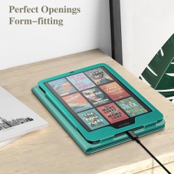 Fintie étui pour 7" kindle paperblanc (12e génération, 2024) et kindle colorsoft (1re génération, 2025/2024), coque avec béquill