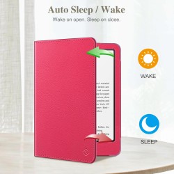 Fintie étui pour 7" kindle paperblanc (12e génération, 2024) et kindle colorsoft (1re génération, 2025/2024), coque avec béquill