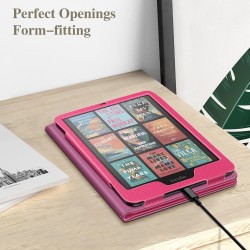 Fintie étui pour 7" kindle paperblanc (12e génération, 2024) et kindle colorsoft (1re génération, 2025/2024), coque avec béquill