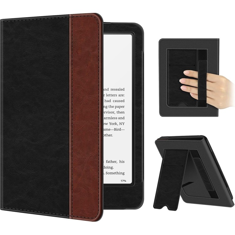 Fintie étui pour 7" kindle paperblanc (12e génération, 2024) et kindle colorsoft (1re génération, 2025/2024), coque avec béquill