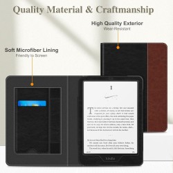 Fintie étui pour 7" kindle paperblanc (12e génération, 2024) et kindle colorsoft (1re génération, 2025/2024), coque avec béquill