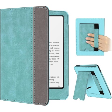 Fintie étui pour 7" kindle paperblanc (12e génération, 2024) et kindle colorsoft (1re génération, 2025/2024), coque avec béquill