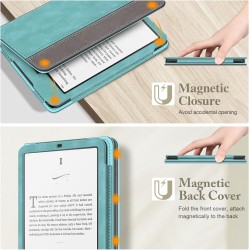 Fintie étui pour 7" kindle paperblanc (12e génération, 2024) et kindle colorsoft (1re génération, 2025/2024), coque avec béquill