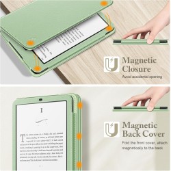 Fintie étui pour 7" kindle paperblanc (12e génération, 2024) et kindle colorsoft (1re génération, 2025/2024), coque avec béquill
