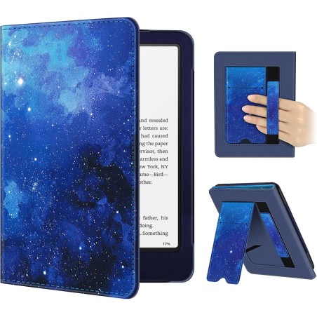 Fintie étui pour 7" kindle paperblanc (12e génération, 2024) et kindle colorsoft (1re génération, 2025/2024), coque avec béquill
