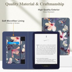 Fintie étui pour 7" kindle paperblanc (12e génération, 2024) et kindle colorsoft (1re génération, 2025/2024), coque avec béquill