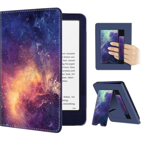 Fintie étui pour 7" kindle paperblanc (12e génération, 2024) et kindle colorsoft (1re génération, 2025/2024), coque avec béquill