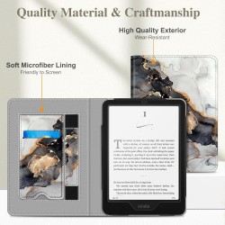 Fintie étui pour 7" kindle paperblanc (12e génération, 2024) et kindle colorsoft (1re génération, 2025/2024), coque avec béquill