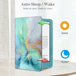Fintie étui pour 7" kindle paperblanc (12e génération, 2024) et kindle colorsoft (1re génération, 2025/2024), coque avec béquill