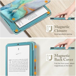 Fintie étui pour 7" kindle paperblanc (12e génération, 2024) et kindle colorsoft (1re génération, 2025/2024), coque avec béquill