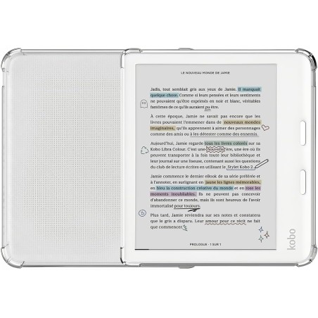Coque pour Kobo Libra 2 / Libra Colour 7" Housse avec Coins renforcés Étui pour Libra 2 Ereader Libra Colour Étui