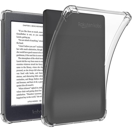 Coque Transparente pour Kobo Nia 6 Coins renforcés Housse 6“ pour Kobo Nia 6 eReader Nia 6 ÉTUI
